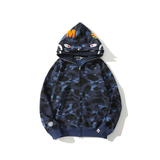 Ape Hoodie Camouflage Two Hat Cardigan Zipper NextBlock