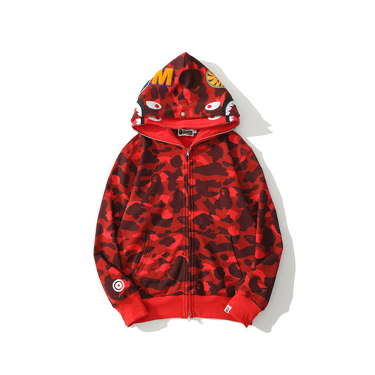 Ape Hoodie Camouflage Two Hat Cardigan Zipper NextBlock